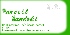 marcell mandoki business card